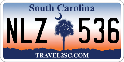 SC license plate NLZ536