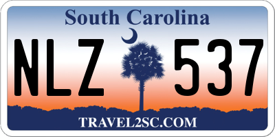 SC license plate NLZ537