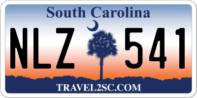 SC license plate NLZ541