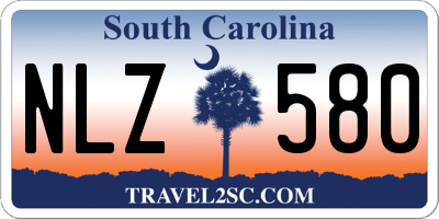 SC license plate NLZ580