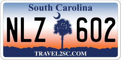 SC license plate NLZ602