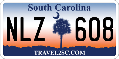 SC license plate NLZ608