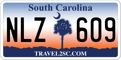 SC license plate NLZ609