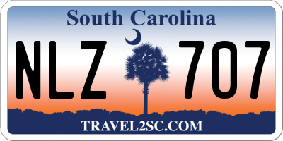 SC license plate NLZ707
