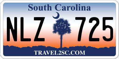 SC license plate NLZ725
