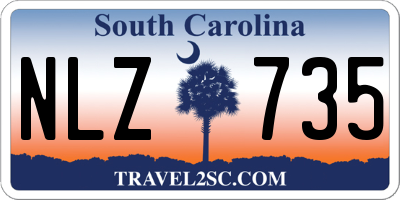SC license plate NLZ735