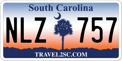 SC license plate NLZ757