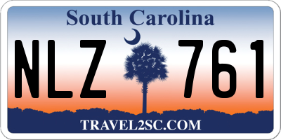 SC license plate NLZ761