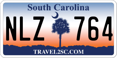 SC license plate NLZ764