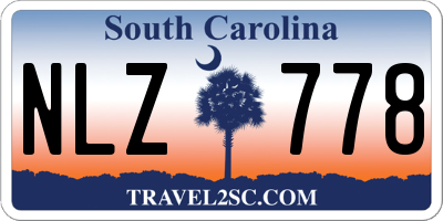 SC license plate NLZ778