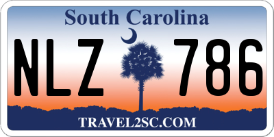 SC license plate NLZ786