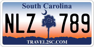 SC license plate NLZ789