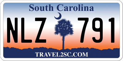 SC license plate NLZ791