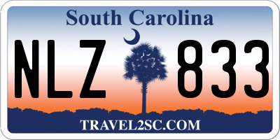 SC license plate NLZ833