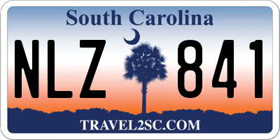 SC license plate NLZ841