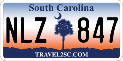 SC license plate NLZ847
