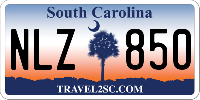 SC license plate NLZ850
