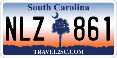 SC license plate NLZ861