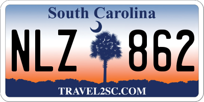 SC license plate NLZ862