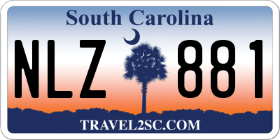 SC license plate NLZ881