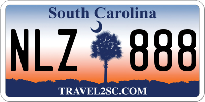 SC license plate NLZ888