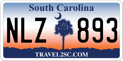 SC license plate NLZ893