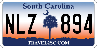 SC license plate NLZ894