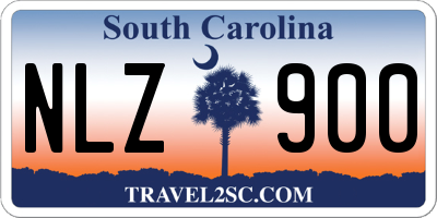 SC license plate NLZ900