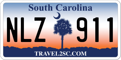 SC license plate NLZ911