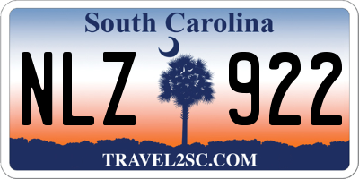 SC license plate NLZ922