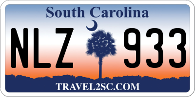 SC license plate NLZ933