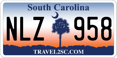 SC license plate NLZ958