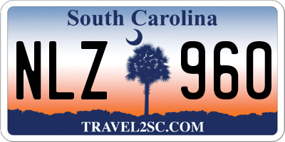 SC license plate NLZ960