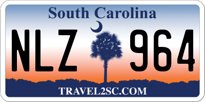 SC license plate NLZ964