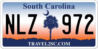 SC license plate NLZ972