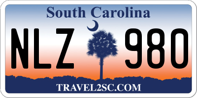 SC license plate NLZ980
