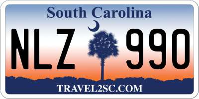 SC license plate NLZ990