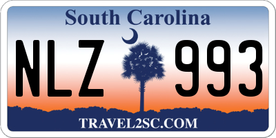 SC license plate NLZ993
