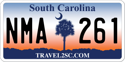 SC license plate NMA261