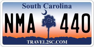SC license plate NMA440