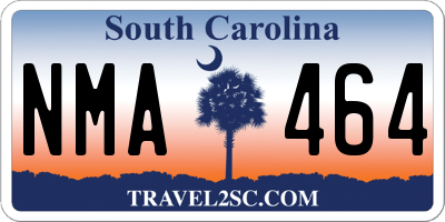 SC license plate NMA464