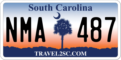 SC license plate NMA487