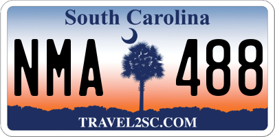 SC license plate NMA488