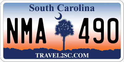 SC license plate NMA490