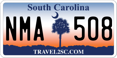 SC license plate NMA508