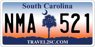 SC license plate NMA521