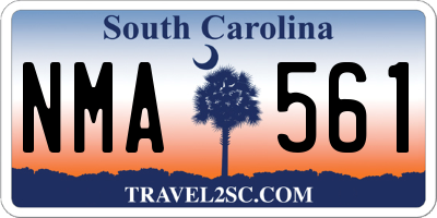 SC license plate NMA561