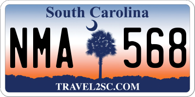 SC license plate NMA568
