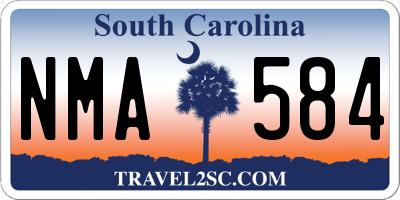 SC license plate NMA584