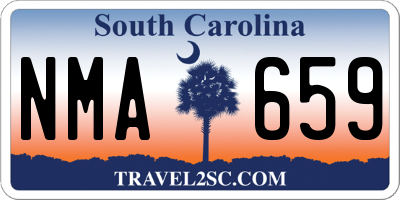 SC license plate NMA659